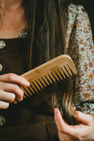 Bamboo Wide Tooth Combs