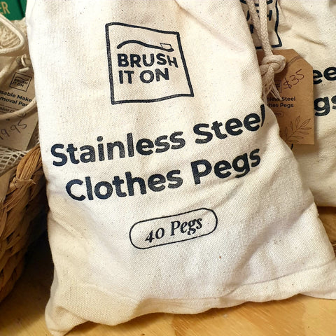 Stainless Steel Pegs 40 pack