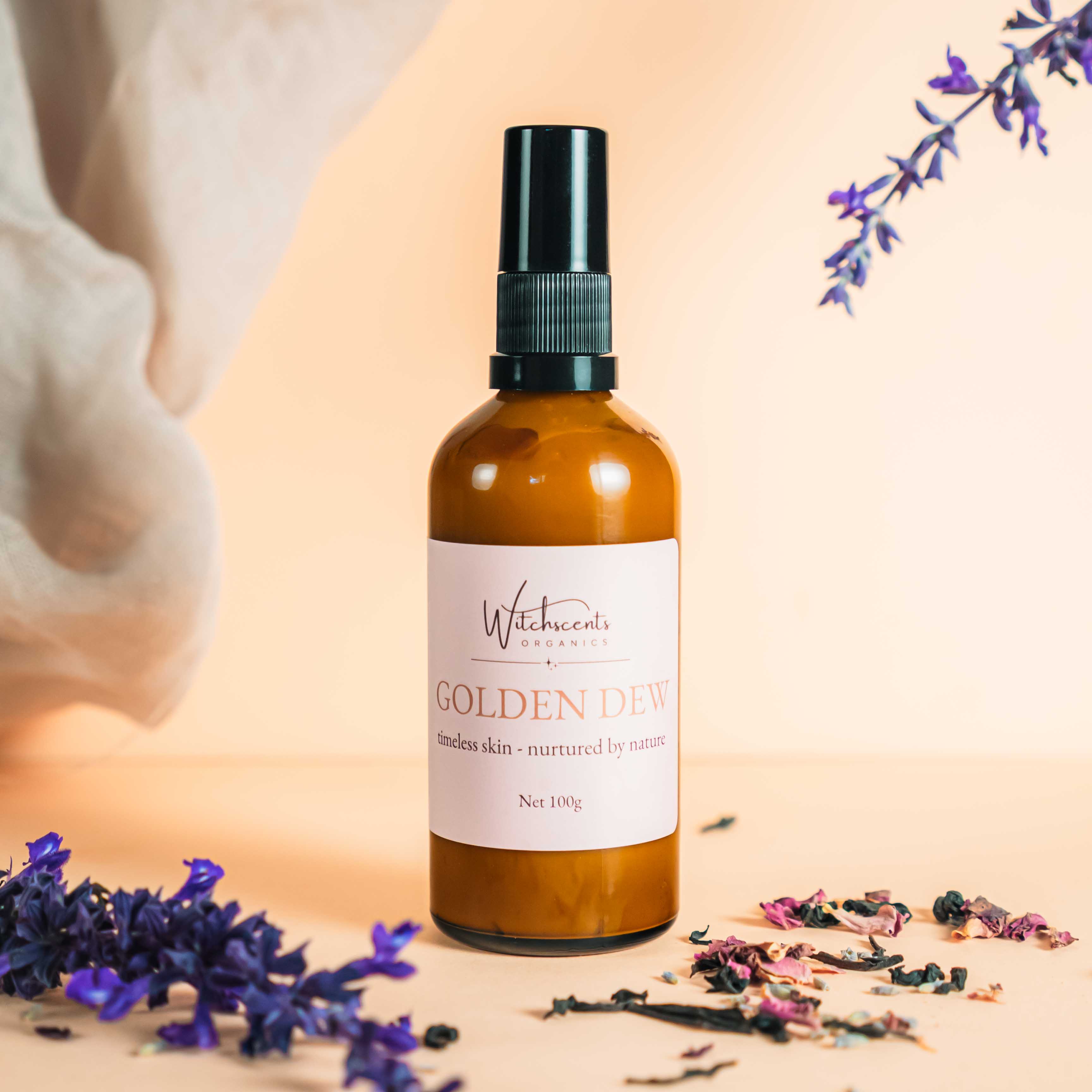 Golden Dew - Mature Skin Moisturiser - Witchscents Organics.