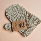 Hemp exfoliating mitt