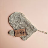 Hemp exfoliating mitt