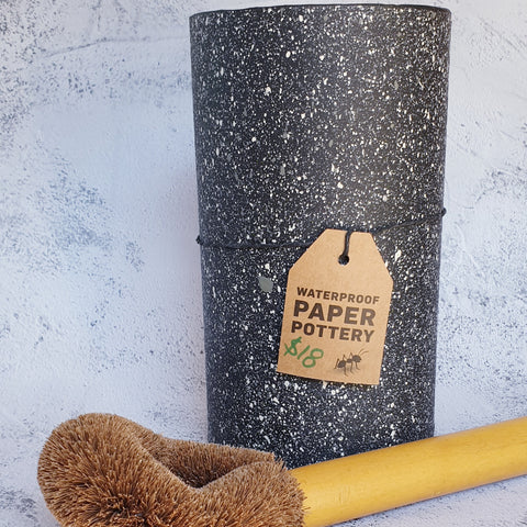 Paper Pottery Toilet Brush Holder